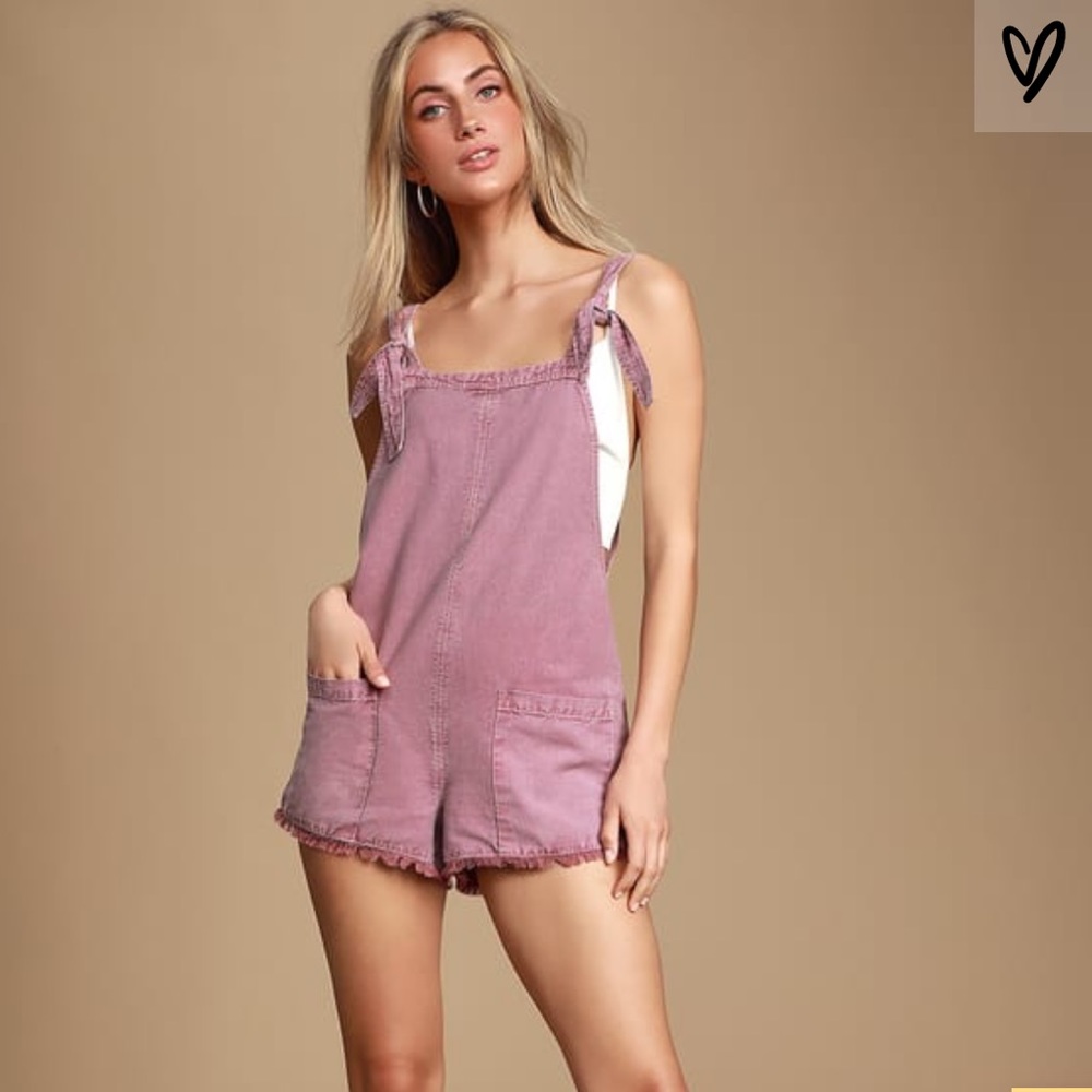 Sid Purple Woven Short Overalls O’Niell (L)
